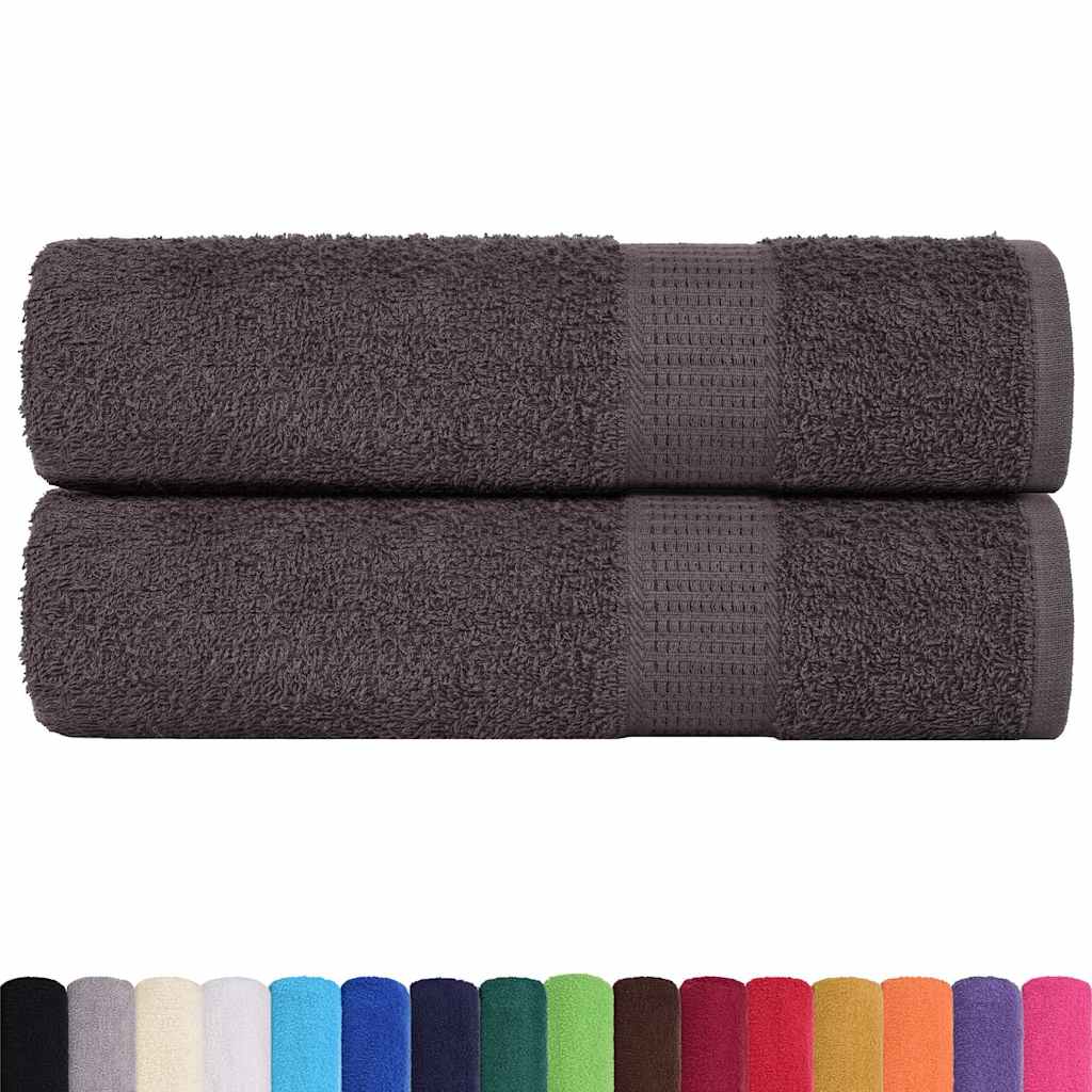 Badetücher FROGN 2 Stk. Anthrazit 100x150 cm 360 g/m²