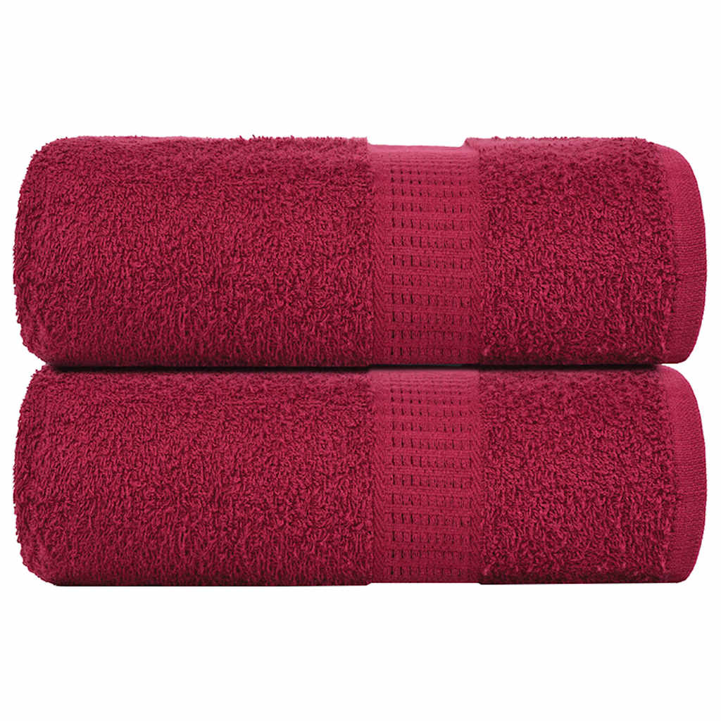 Waschtücher FROGN 2 Stk. Bordeaux 30x30 cm 360 g/m²
