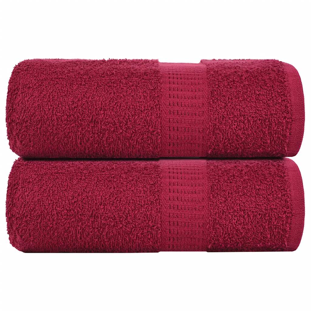 Gästetücher FROGN 2 Stk. Bordeaux 30x50 cm 360 g/m²