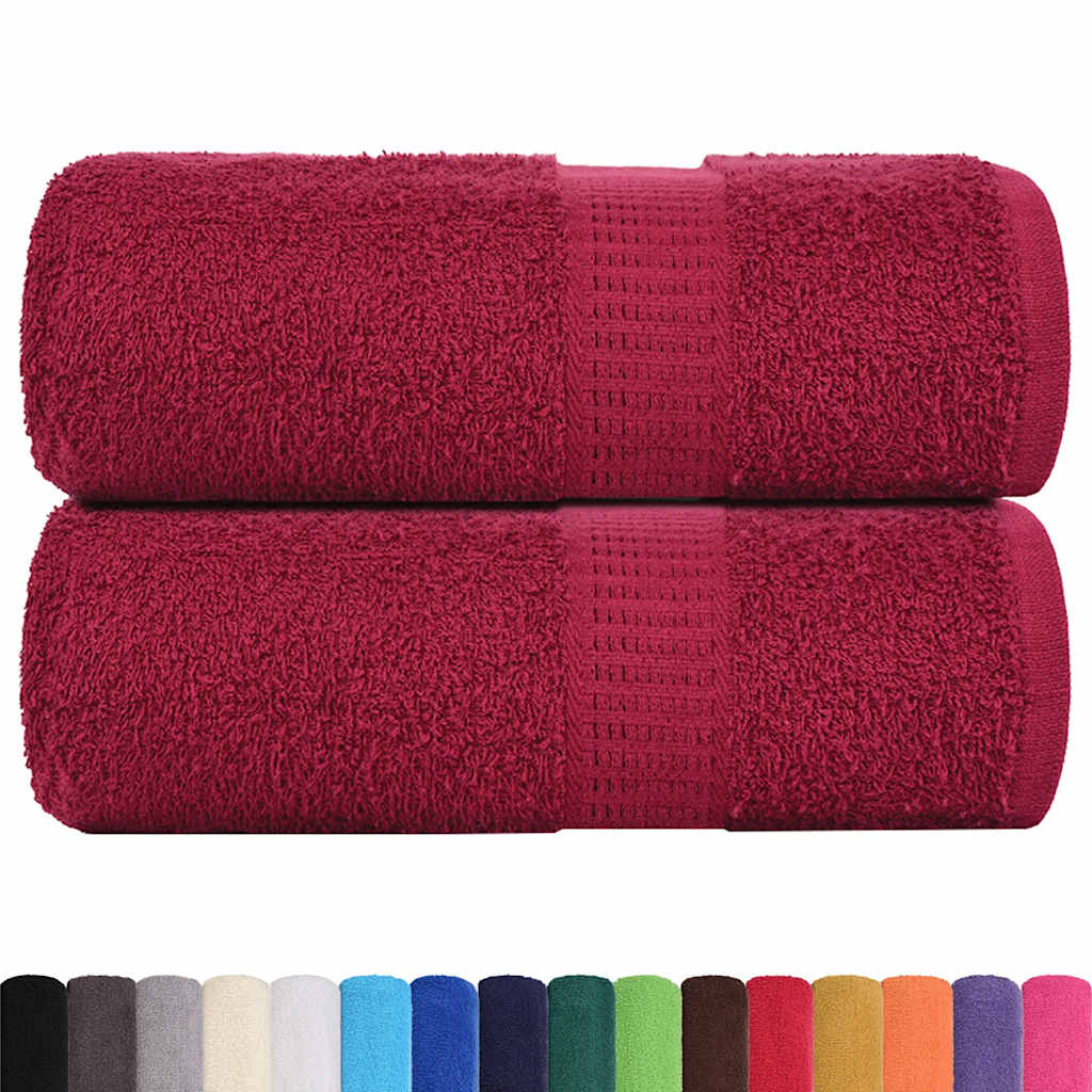 Gästetücher FROGN 2 Stk. Bordeaux 30x50 cm 360 g/m²