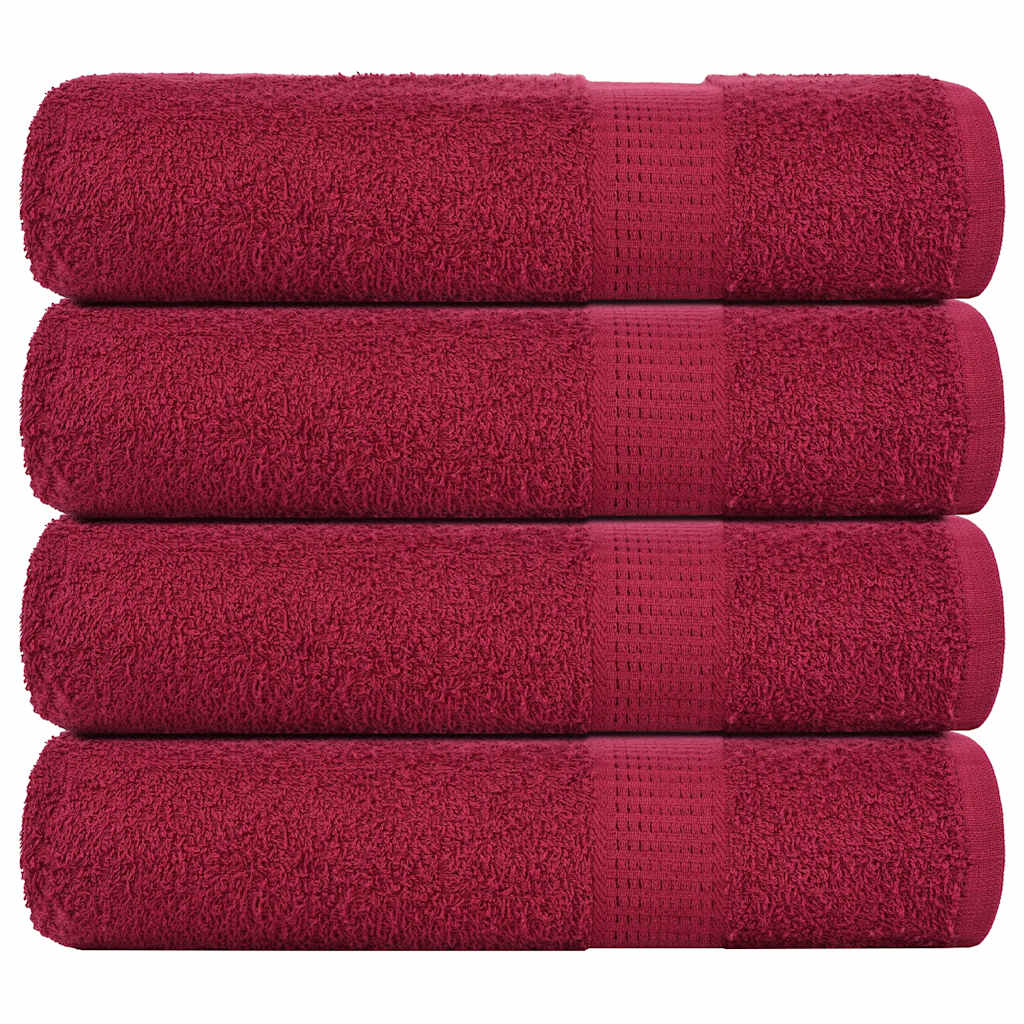 Handtücher FROGN 4 Stk. Bordeaux 50x100 cm 360 g/m²