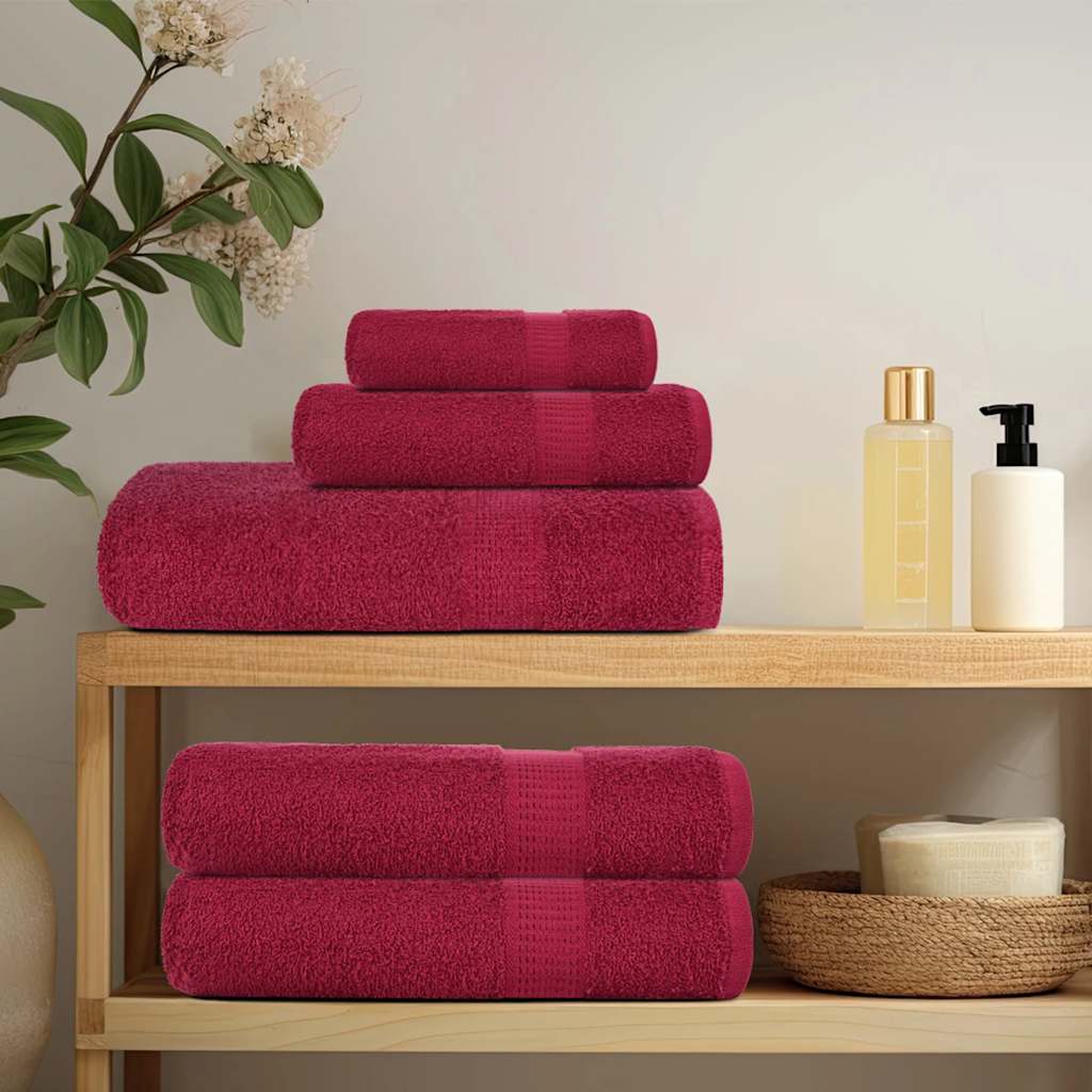 Handtücher FROGN 4 Stk. Bordeaux 50x100 cm 360 g/m²