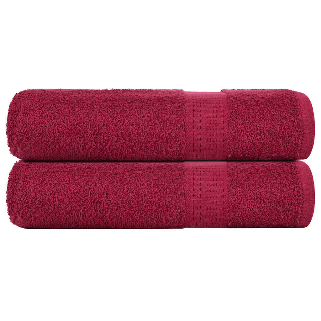 Duschtücher FROGN 2 Stk. Bordeaux 70x140 cm 360 g/qm