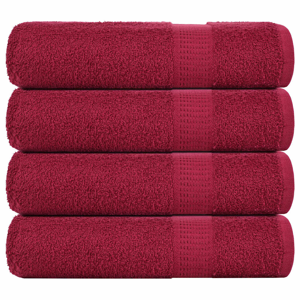 Duschtücher FROGN 4 Stk. Bordeaux 70x140 cm 360 g/qm
