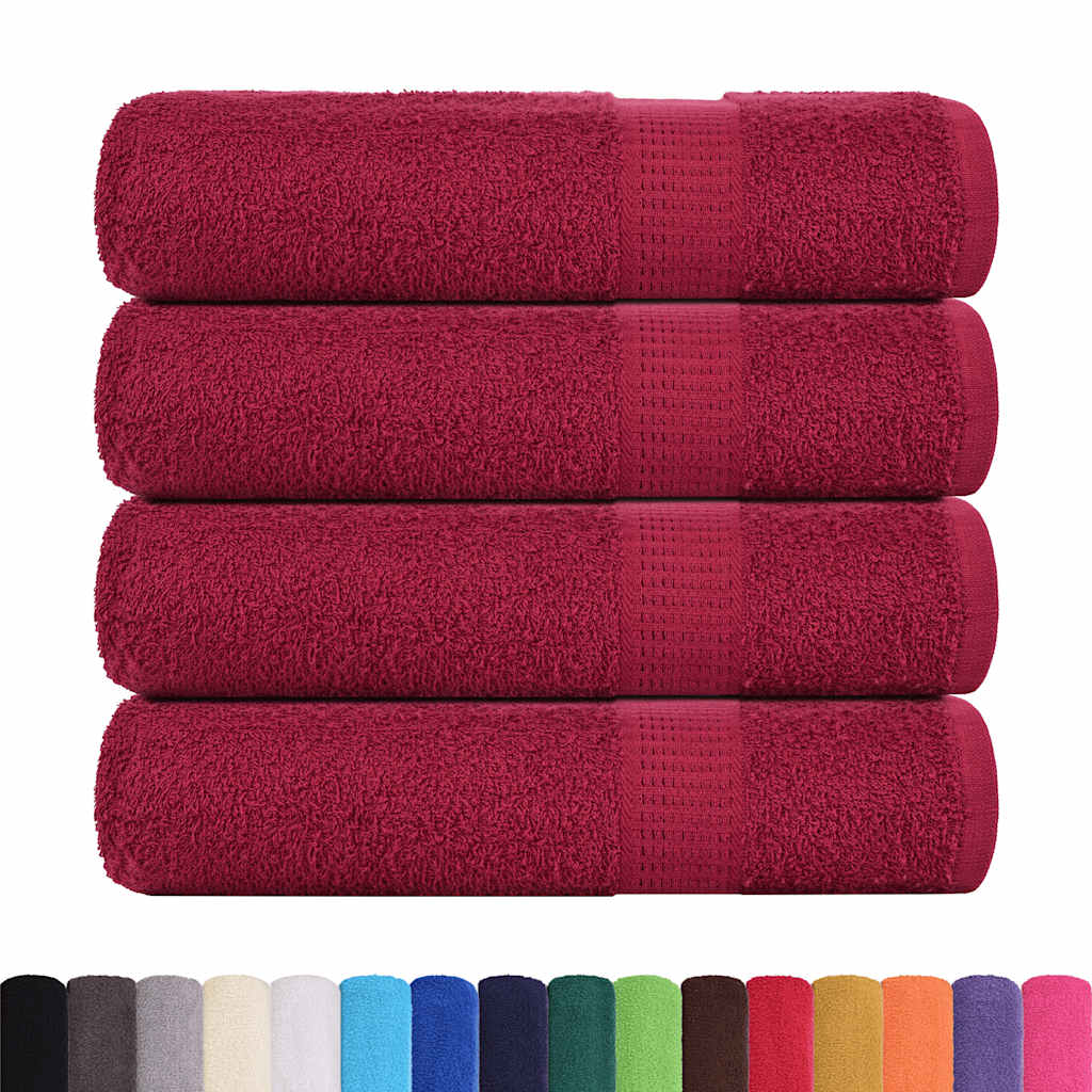 Duschtücher FROGN 4 Stk. Bordeaux 70x140 cm 360 g/qm
