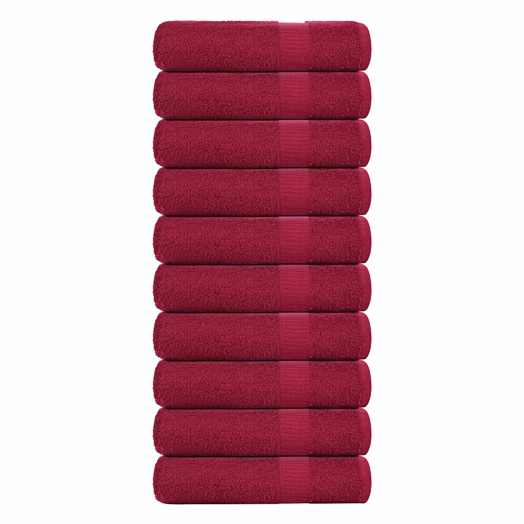 Duschtücher FROGN 10 Stk. Bordeaux 70x140 cm 360 g/qm