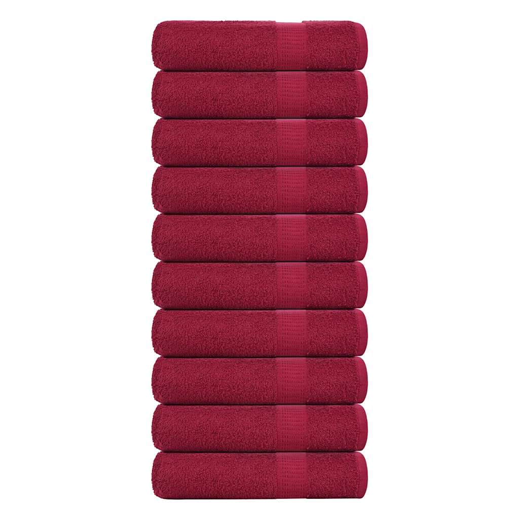 Badetücher FROGN 10 Stk. Bordeaux 100x150 cm 360 g/m²