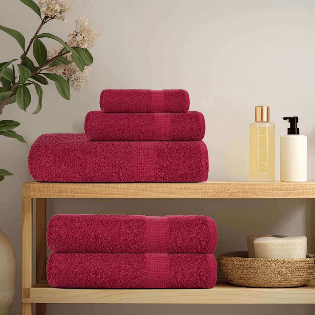 Saunatücher FROGN 2 Stk. Bordeaux 80x200 cm 360 g/m²