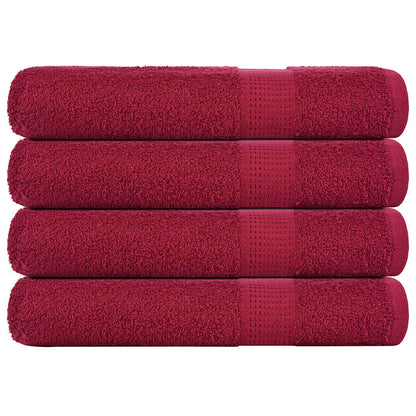 Handtücher FROGN 4 Stk. Bordeaux 100x200 cm 360 g/m²