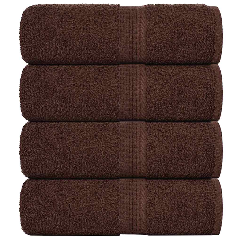 Gästetücher FROGN 4 Stk. Braun 30x50 cm 360 g/m²
