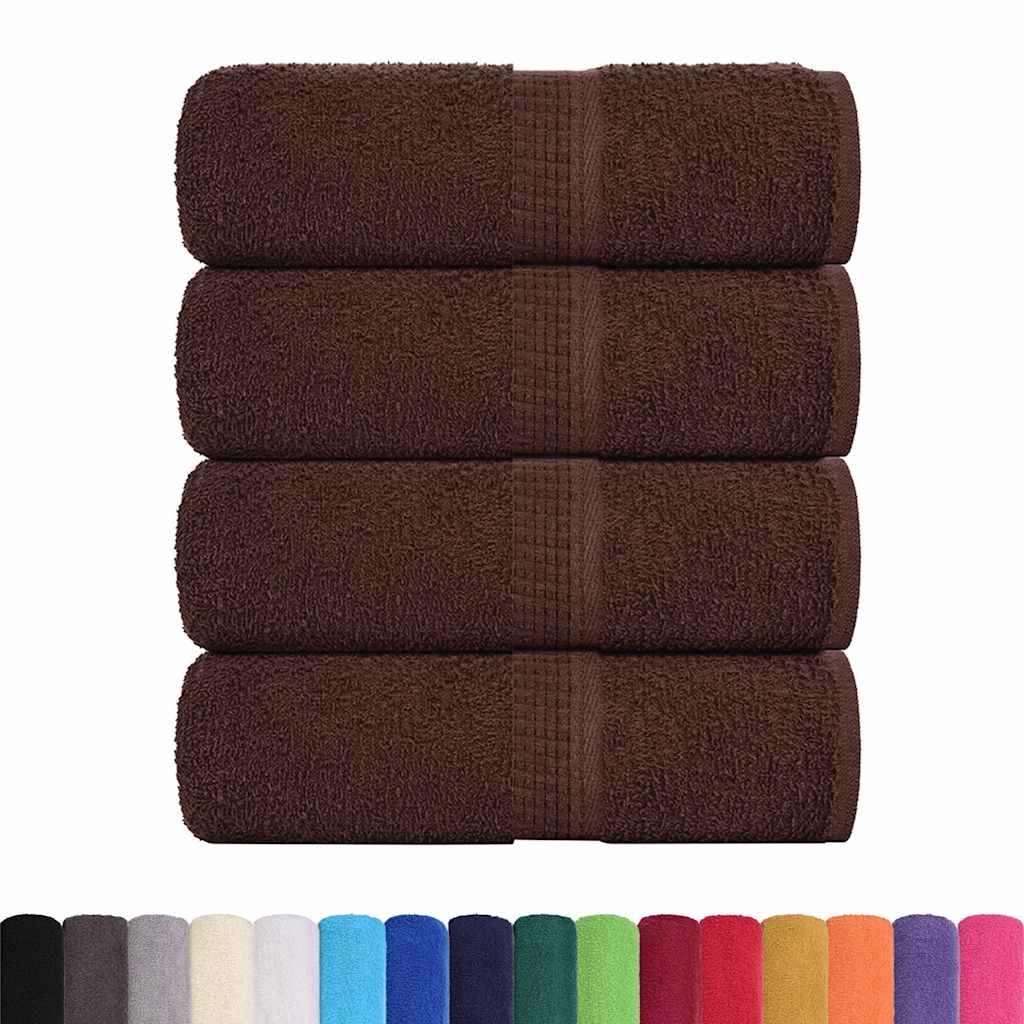 Gästetücher FROGN 4 Stk. Braun 30x50 cm 360 g/m²