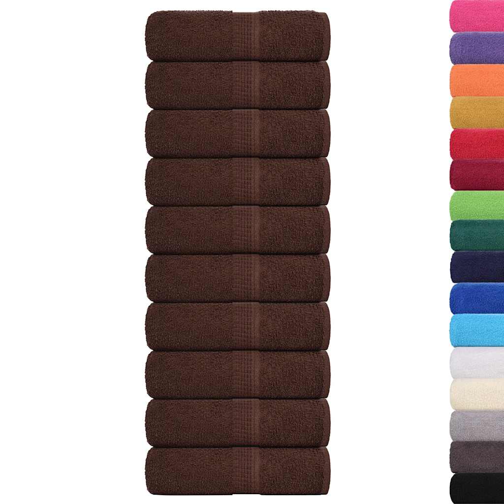 Gästetücher FROGN 10 Stk. Braun 30x50 cm 360 g/m²