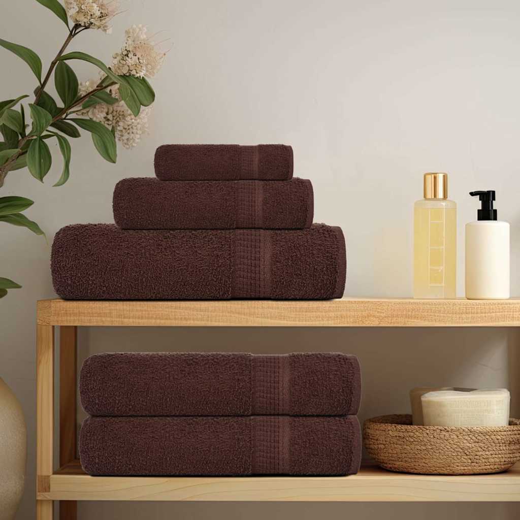 Gästetücher FROGN 10 Stk. Braun 30x50 cm 360 g/m²