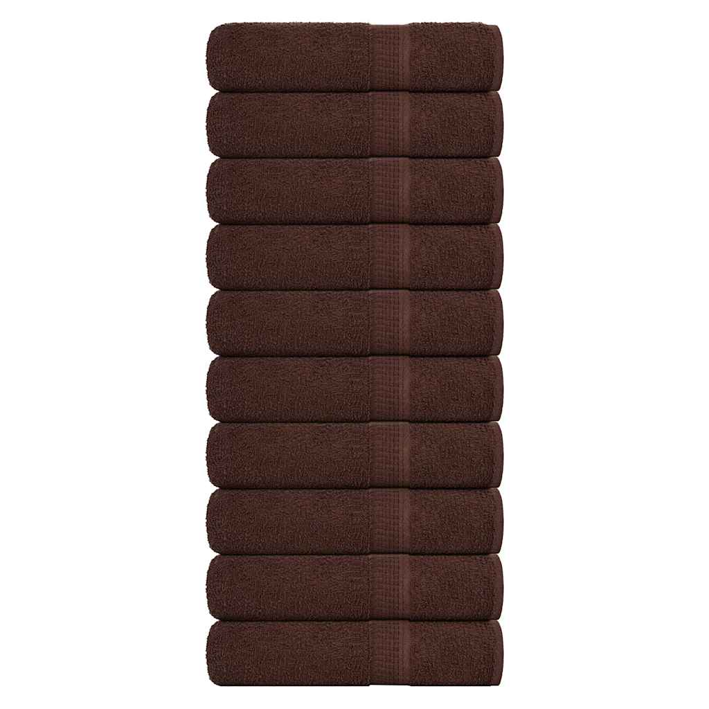 Duschtücher FROGN 10 Stk. Braun 70x140 cm 360 g/m²