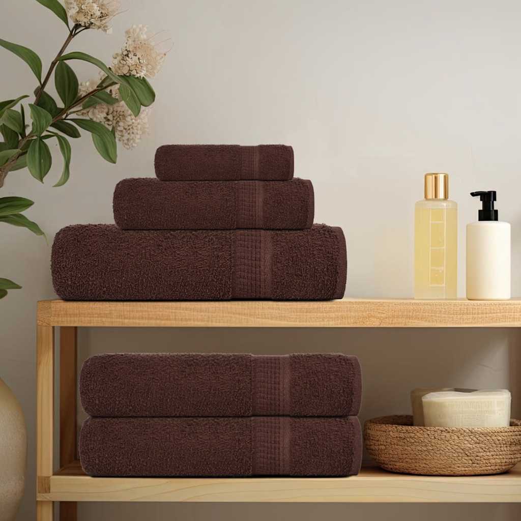 Duschtücher FROGN 10 Stk. Braun 70x140 cm 360 g/m²