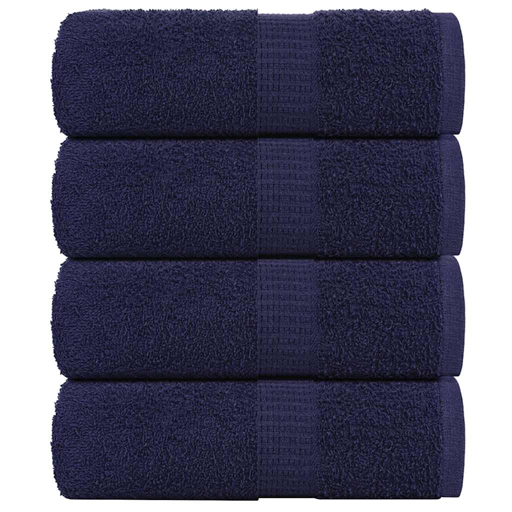 Waschtücher FROGN 4 Stk. Marineblau 30x30 cm 360 g/m²