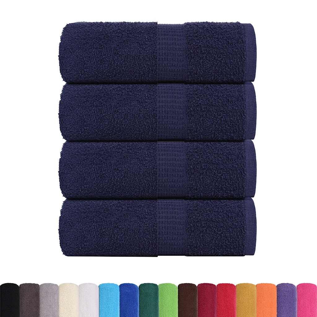 Gästetücher FROGN 4 Stk. Marineblau 30x50 cm 360 g/m²