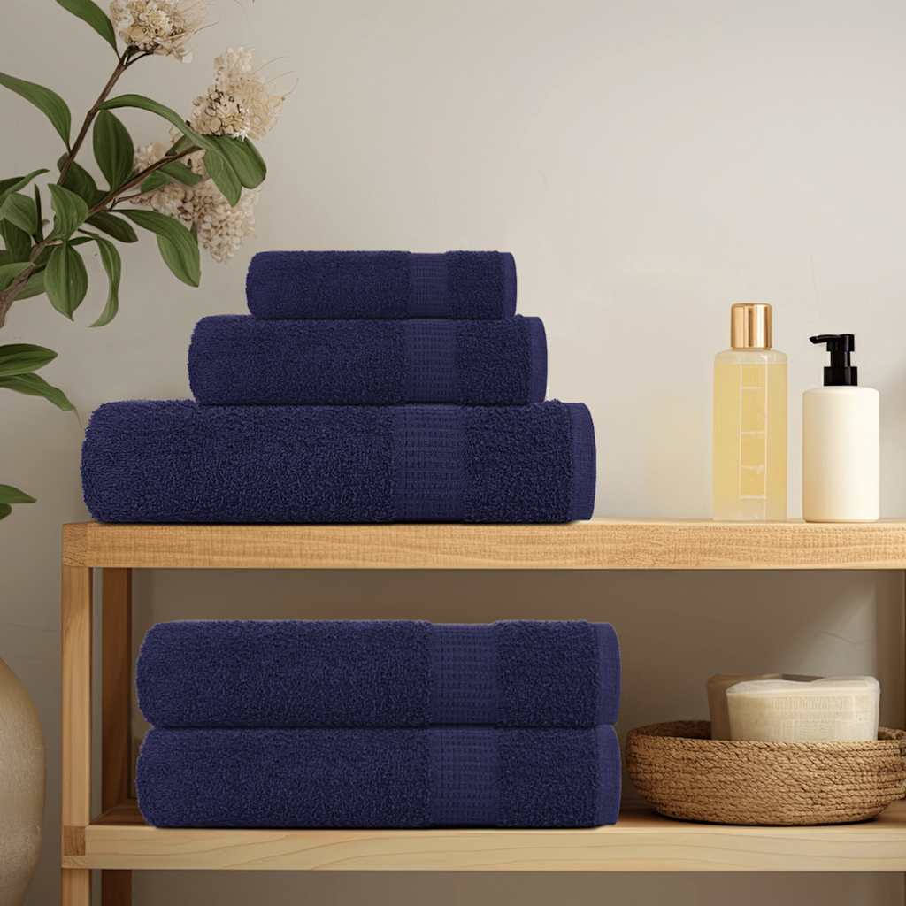 Gästetücher FROGN 10 Stk. Marineblau 30x50 cm 360 g/m²