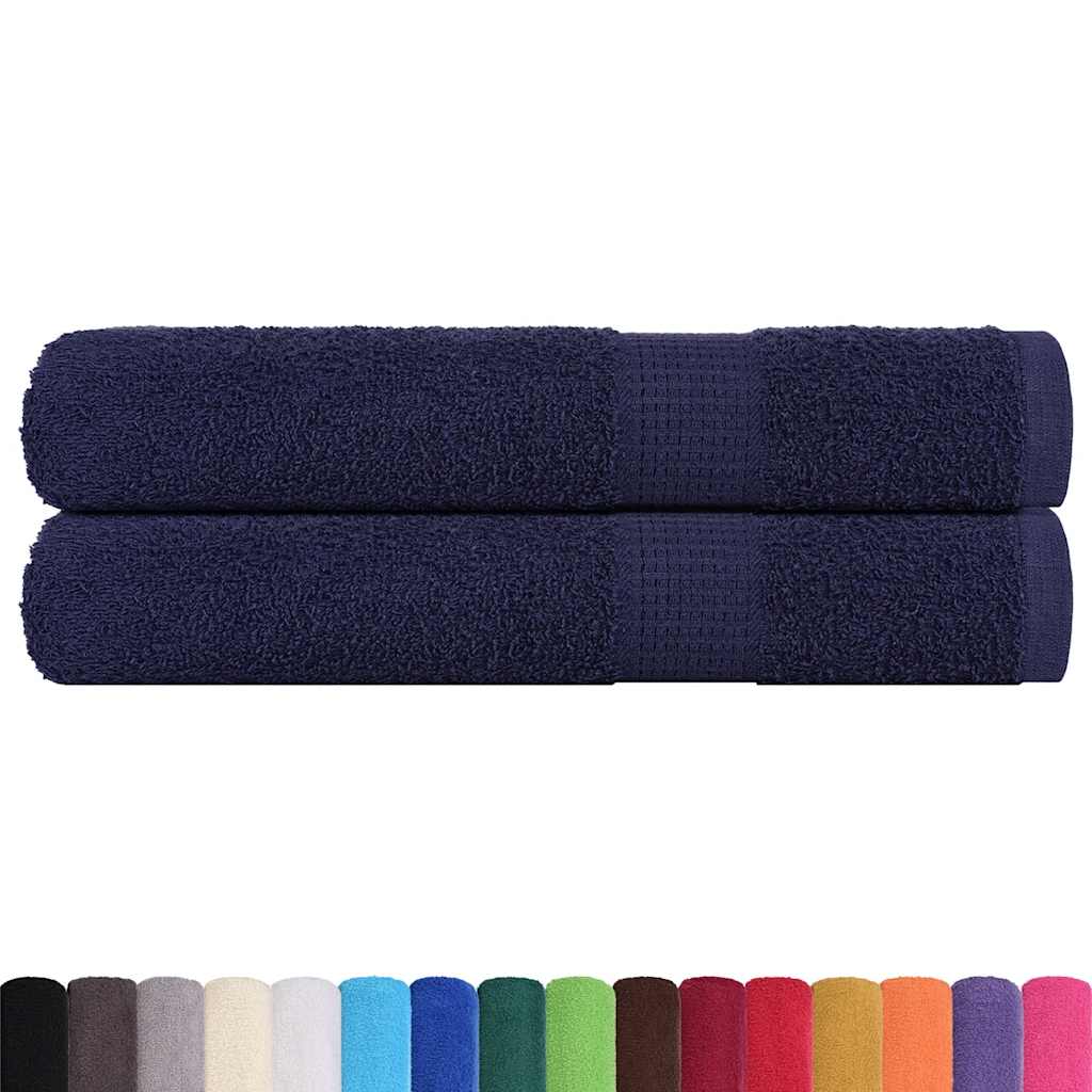 Saunatücher FROGN 2 Stk. Marineblau 80x200 cm 360 g/m²