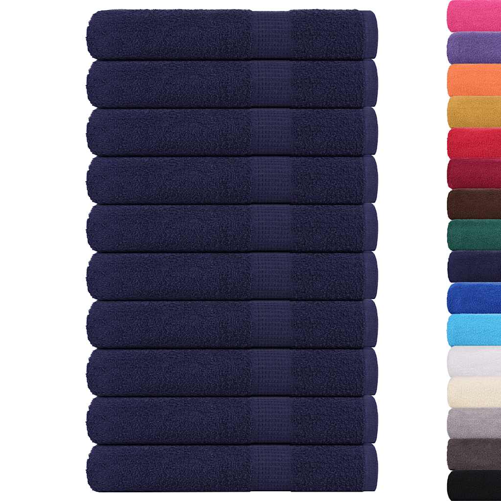 Saunatücher FROGN 10 Stk. Marineblau 80x200 cm 360 g/m²