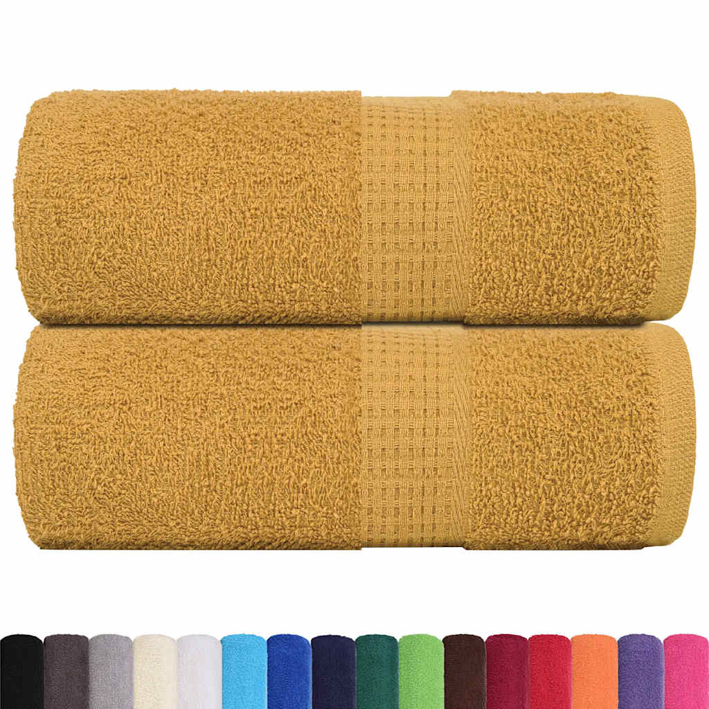 Gästetücher FROGN 2 Stk. Gold 30x50 cm 360 g/m²