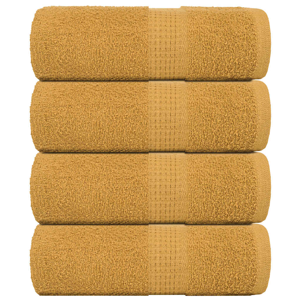 Gästetücher FROGN 4 Stk. Gold 30x50 cm 360 g/m²
