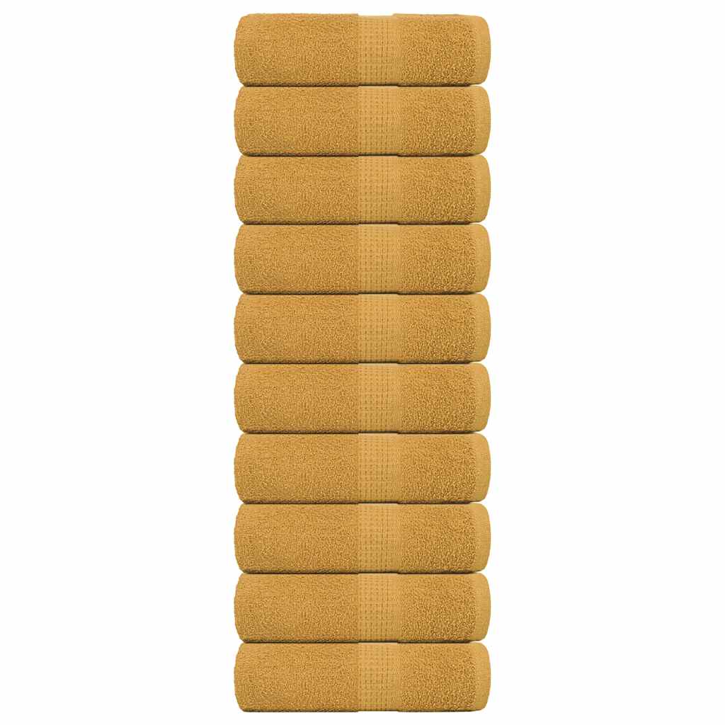 Gästetücher FROGN 10 Stk. Gold 30x50 cm 360 g/m²