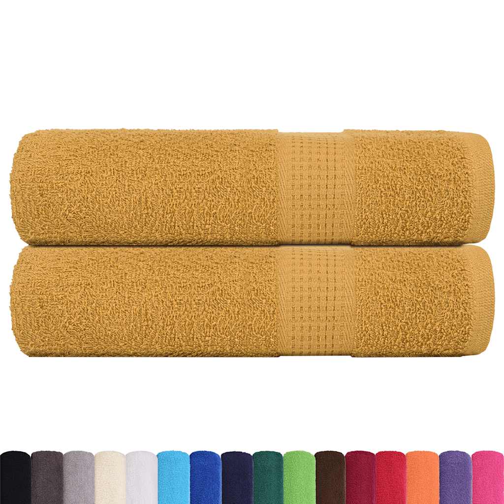 Handtücher FROGN 2 Stk. Gold 50x100 cm 360 g/m²