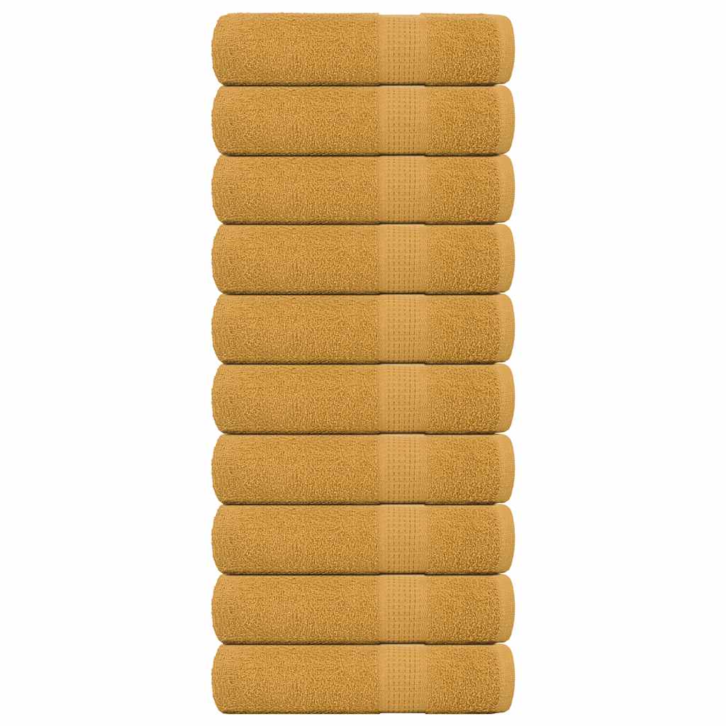Handtücher FROGN 10 Stk. Gold 50x100 cm 360 g/m²