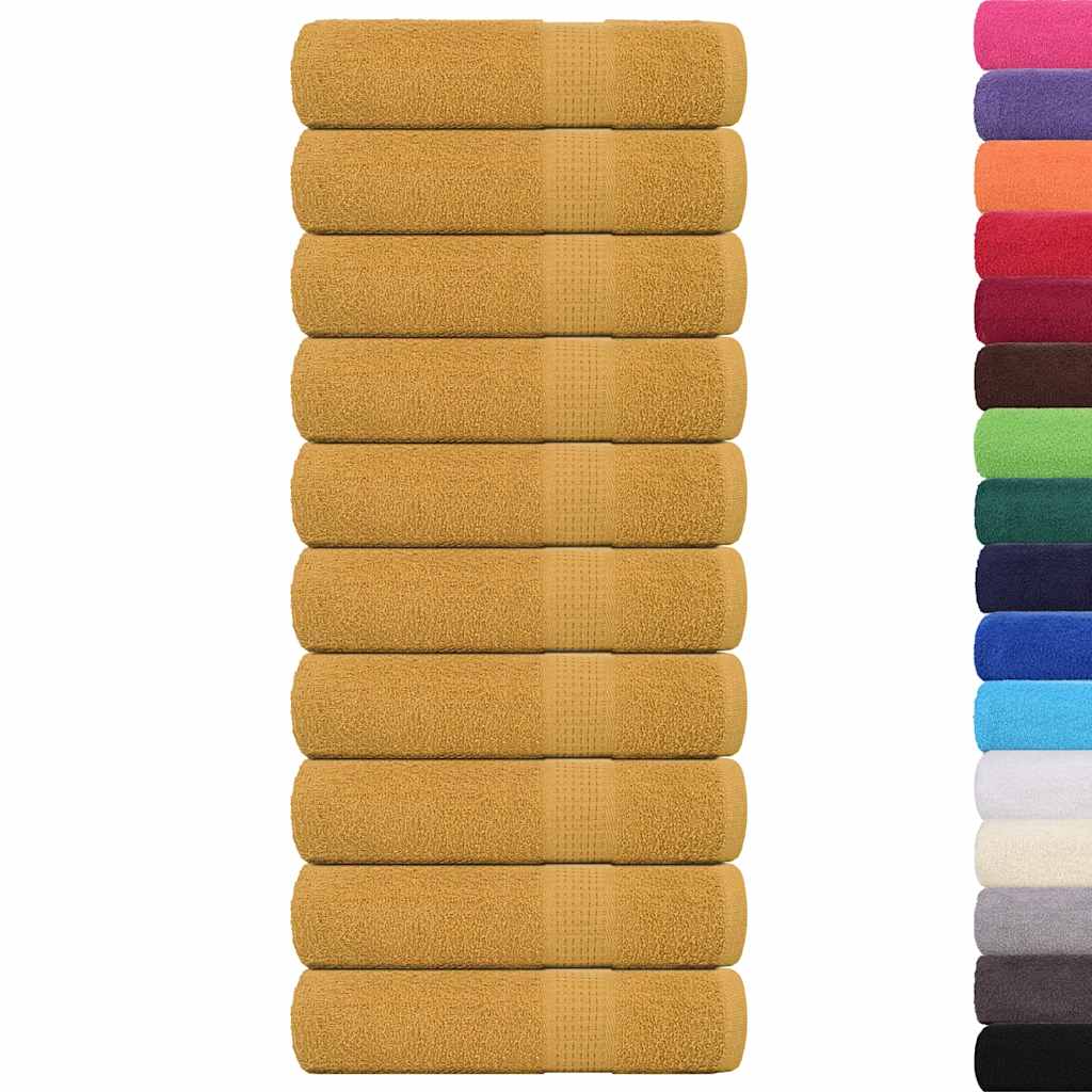 Handtücher FROGN 10 Stk. Gold 50x100 cm 360 g/m²