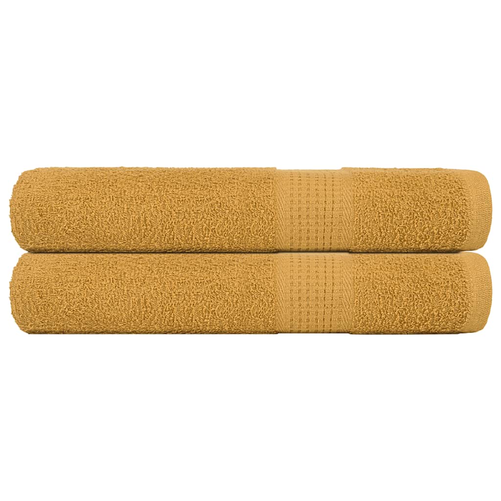 Saunatücher FROGN 2 Stk. Gold 80x200 cm 360 g/m²