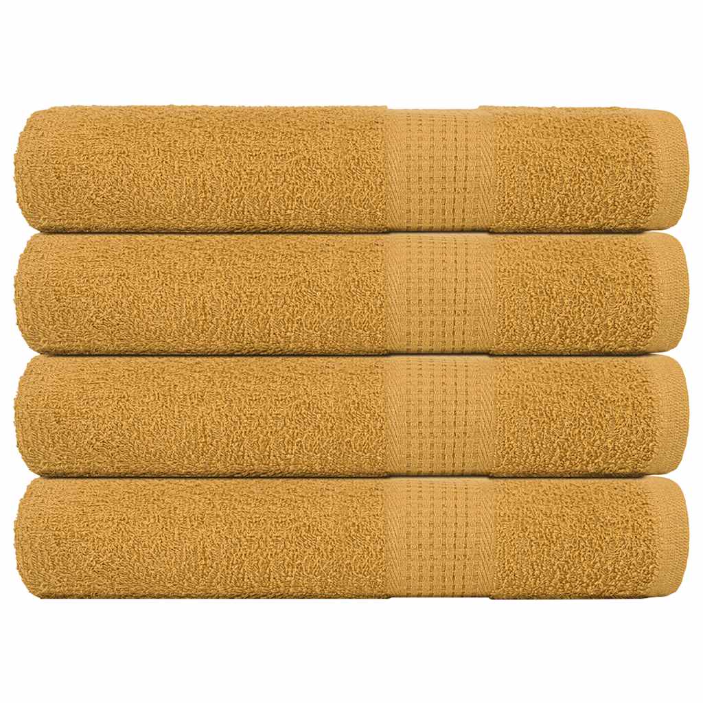 Saunatücher FROGN 4 Stk. Gold 80x200 cm 360 g/m²
