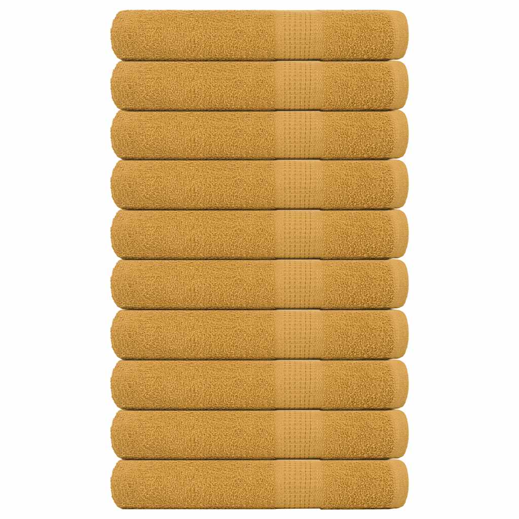 Saunatücher FROGN 10 Stk. Gold 80x200 cm 360 g/m²