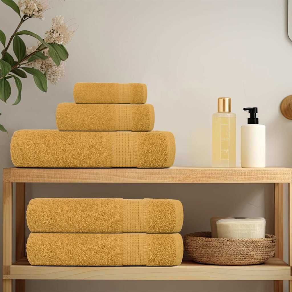 Saunatücher FROGN 10 Stk. Gold 80x200 cm 360 g/m²