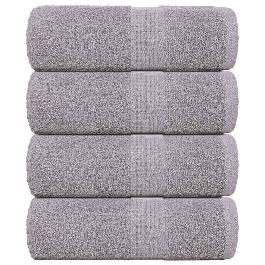 Gästetücher FROGN 4 Stk. Grau 30x50 cm 360 g/m²