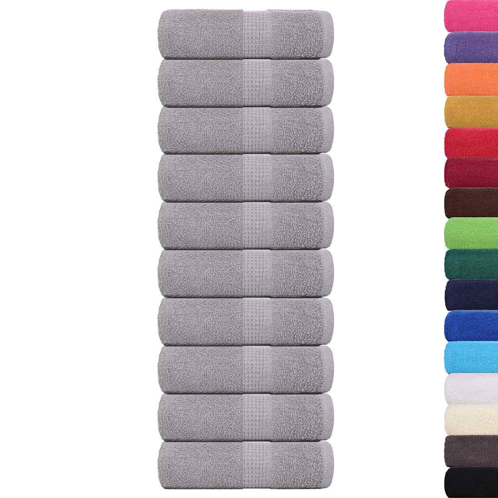 Gästetücher FROGN 10 Stk. Grau 30x50 cm 360 g/m²