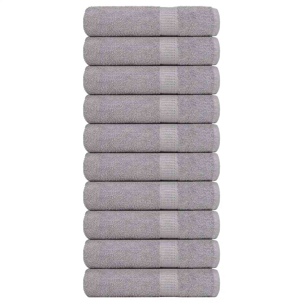 Handtücher FROGN 10 Stk. Grau 50x100 cm 360 g/m²