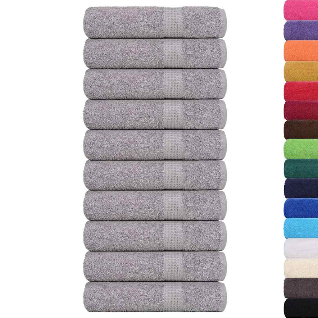 Handtücher FROGN 10 Stk. Grau 50x100 cm 360 g/m²