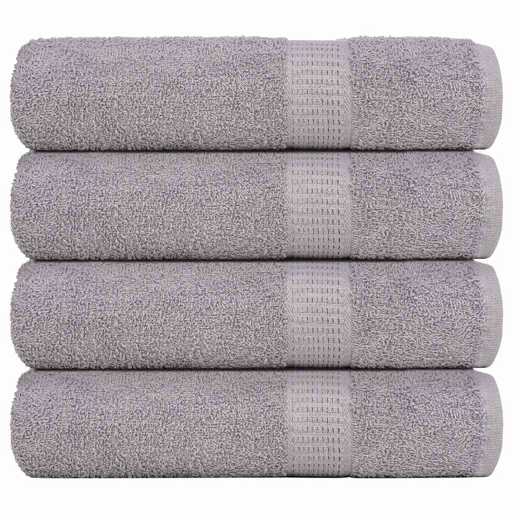 Badetücher FROGN 4 Stk. Grau 100x150 cm 360 g/m²