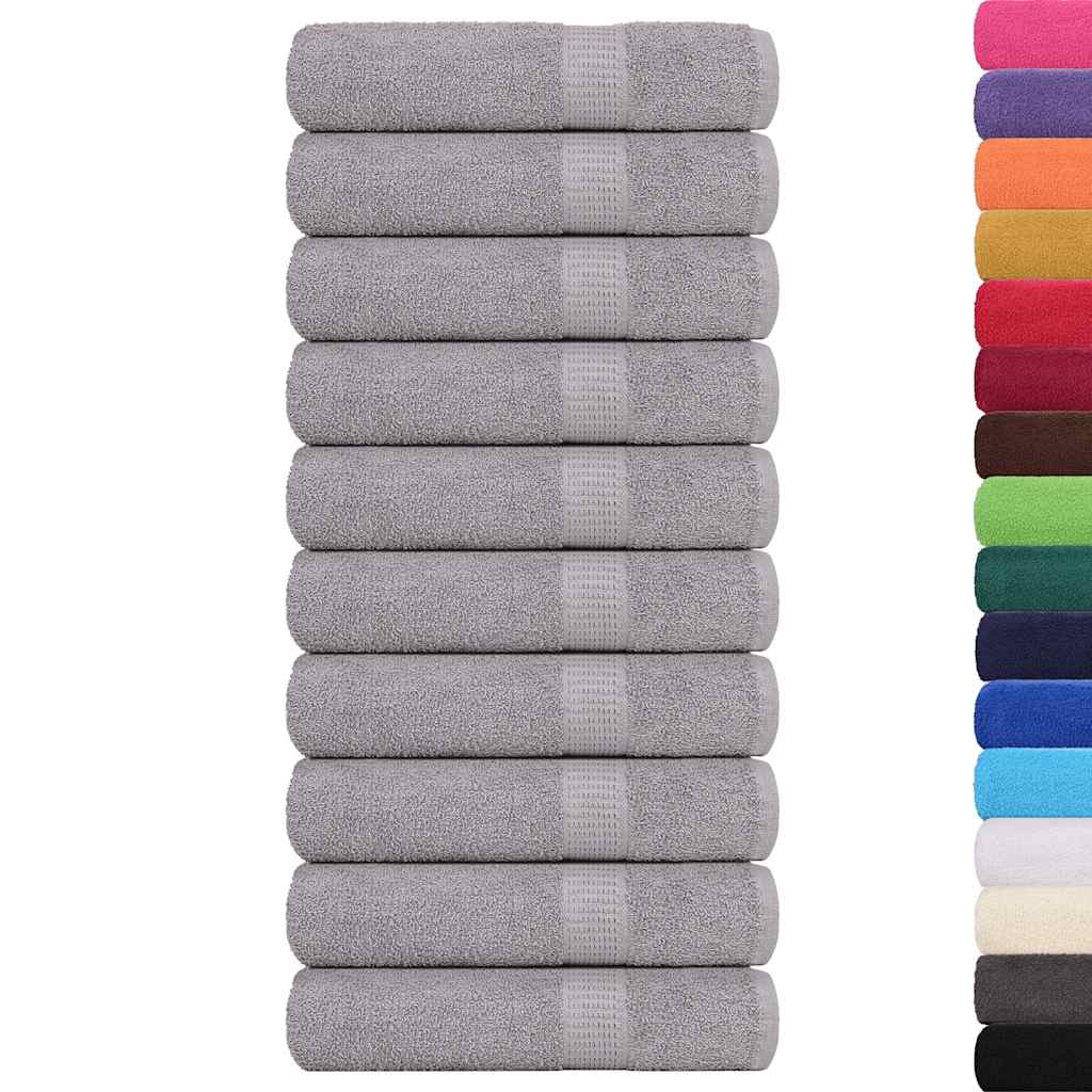Badetücher FROGN 10 Stk. Grau 100x150 cm 360 g/m²