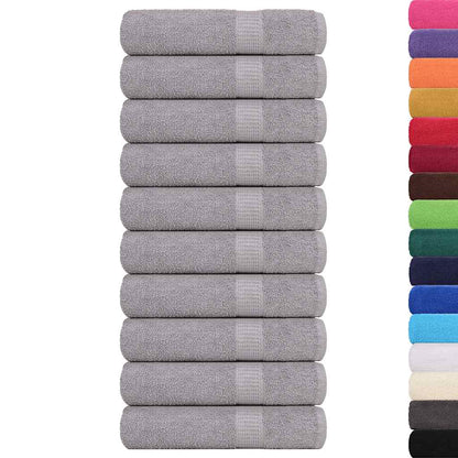 Badetücher FROGN 10 Stk. Grau 100x150 cm 360 g/m²