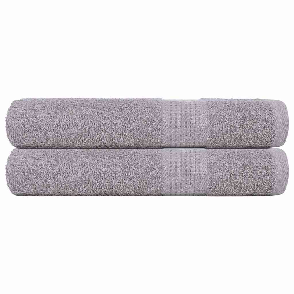 Saunatücher FROGN 2 Stk. Grau 80x200 cm 360 g/m²