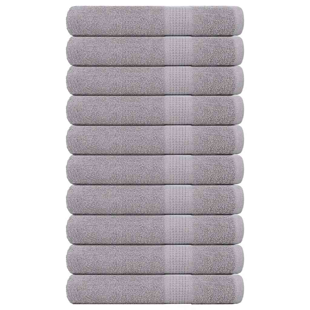 Saunatücher FROGN 10 Stk. Grau 80x200 cm 360 g/m²