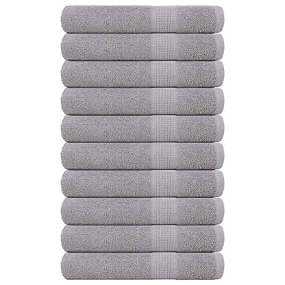 Handtücher FROGN 10 Stk. Grau 100x200 cm 360 g/m²