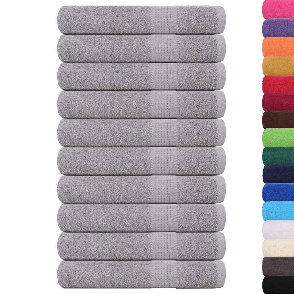 Handtücher FROGN 10 Stk. Grau 100x200 cm 360 g/m²