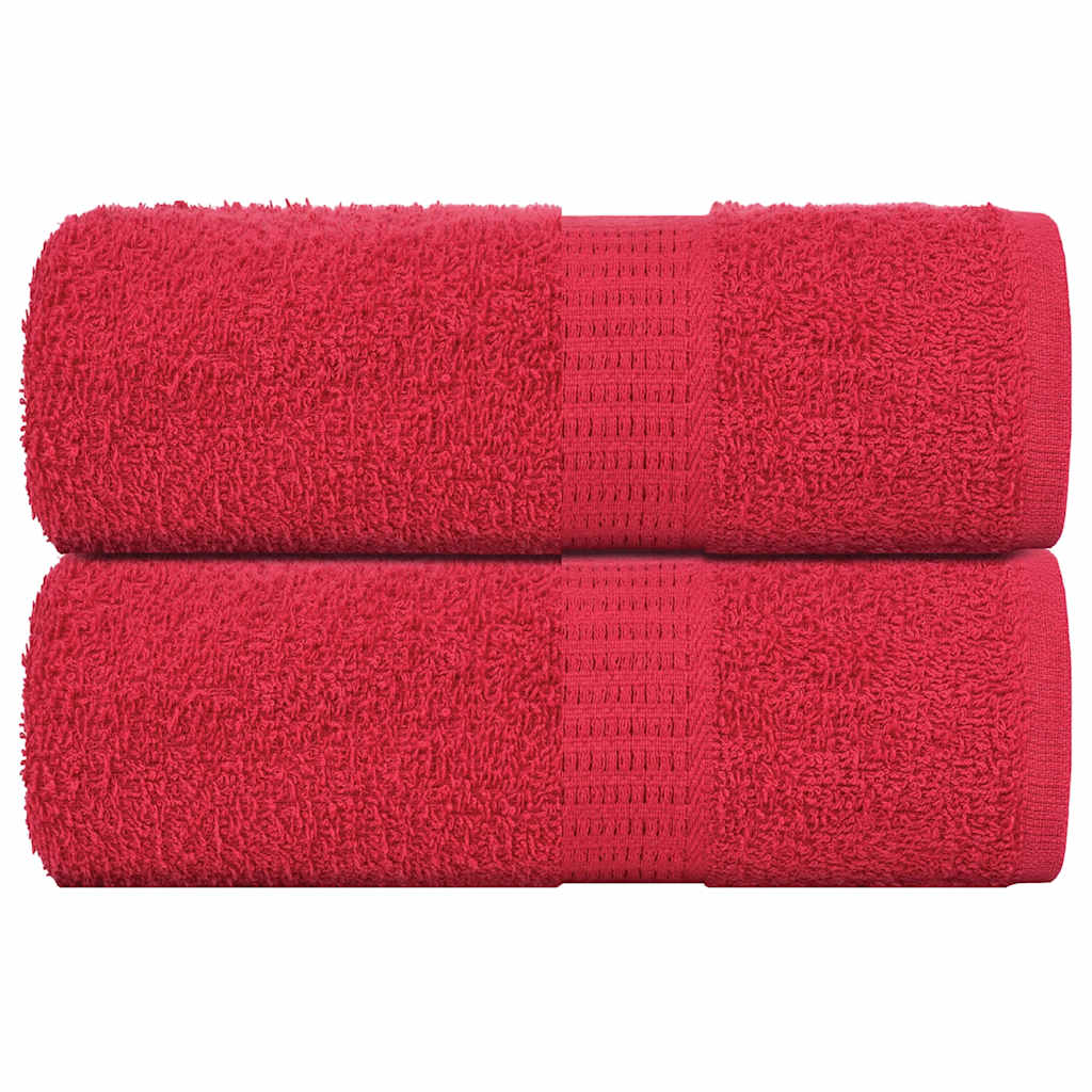 Gästetücher FROGN 2 Stk. Rot 30x50 cm 360 g/m²