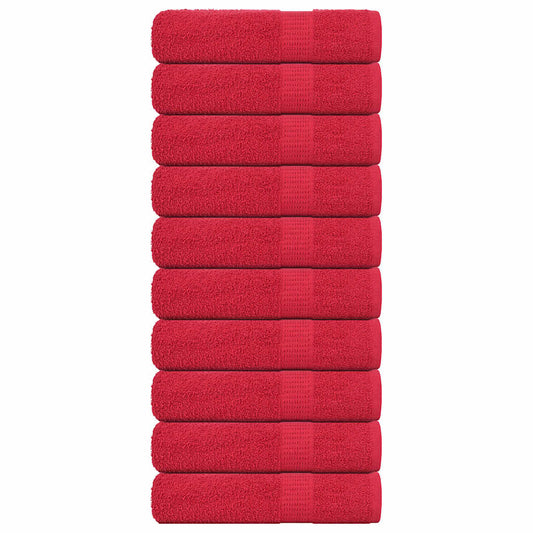 Badetücher FROGN 10 Stk. Rot 100x150 cm 360 g/m²