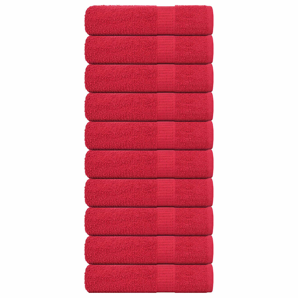 Badetücher FROGN 10 Stk. Rot 100x150 cm 360 g/m²