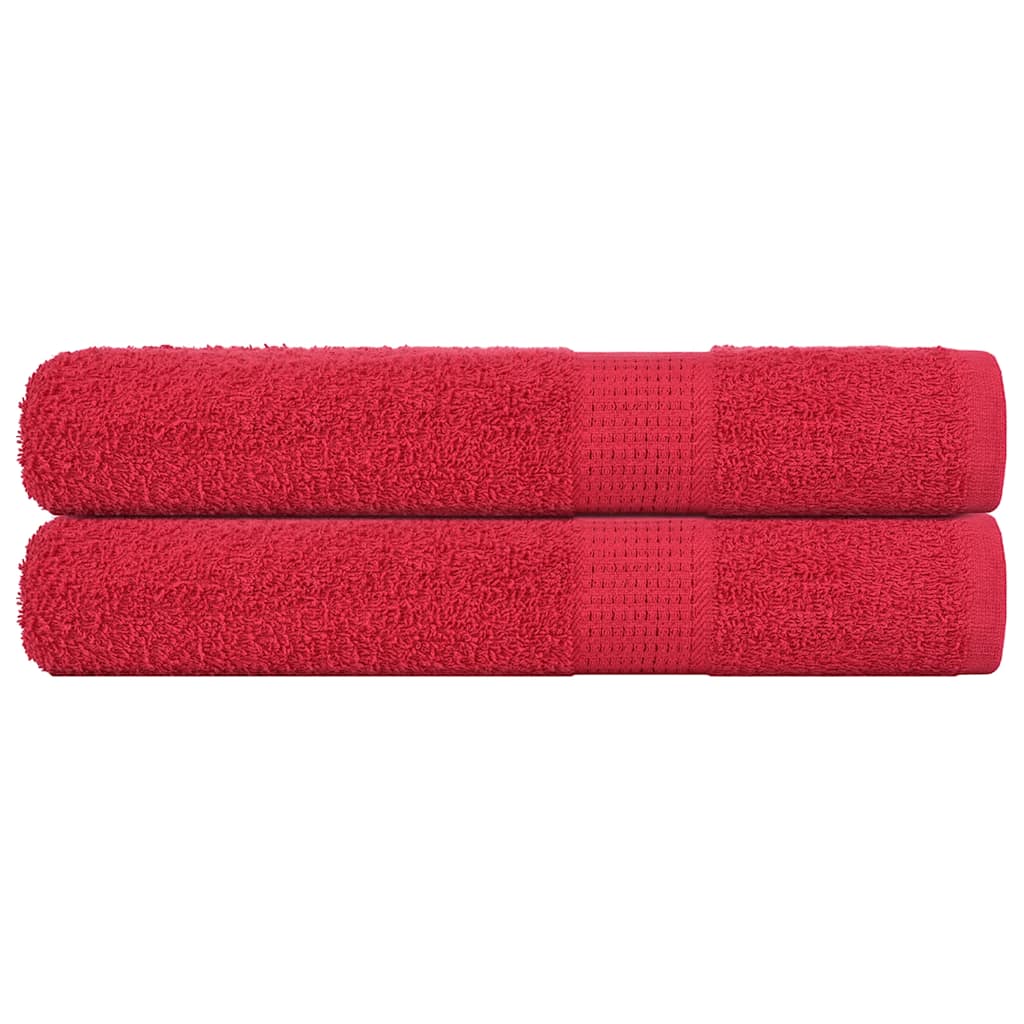 Saunatücher FROGN 2 Stk. Rot 80x200 cm 360 g/m²