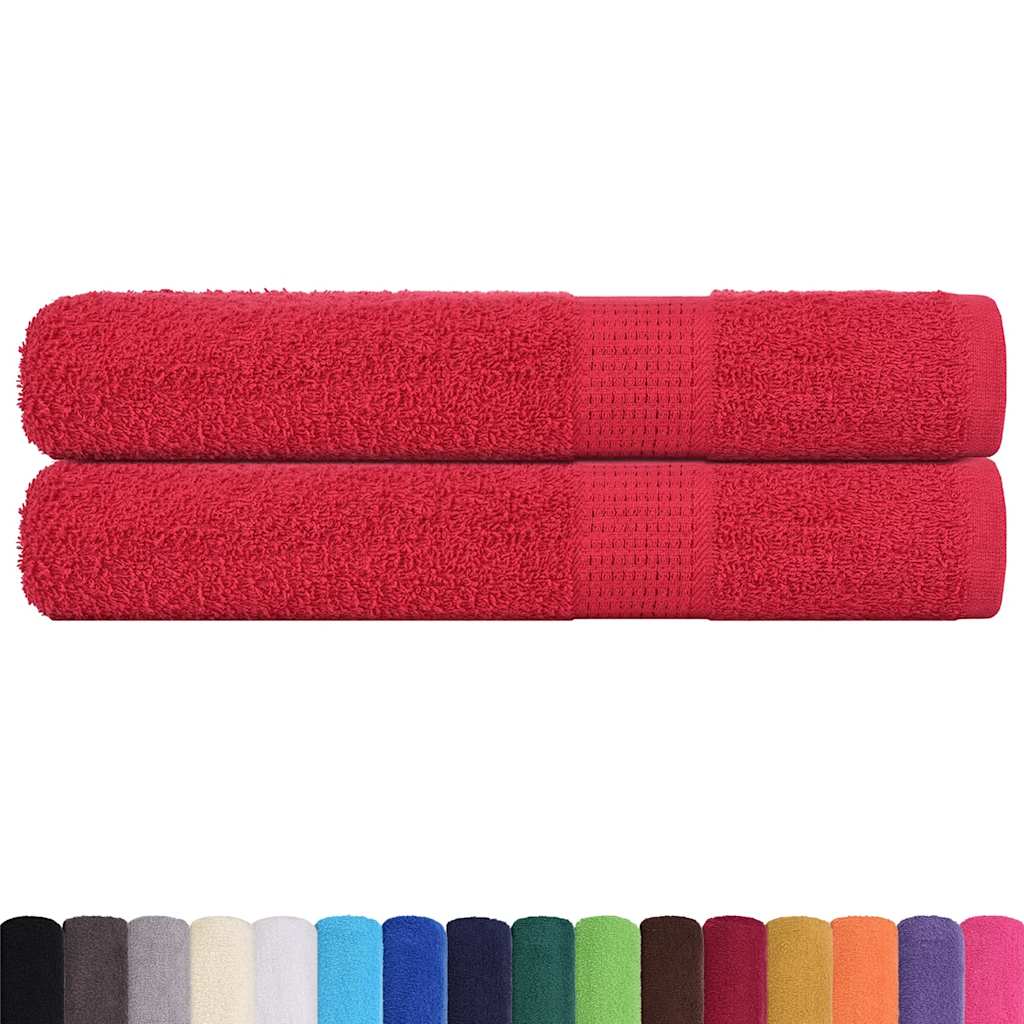 Saunatücher FROGN 2 Stk. Rot 80x200 cm 360 g/m²